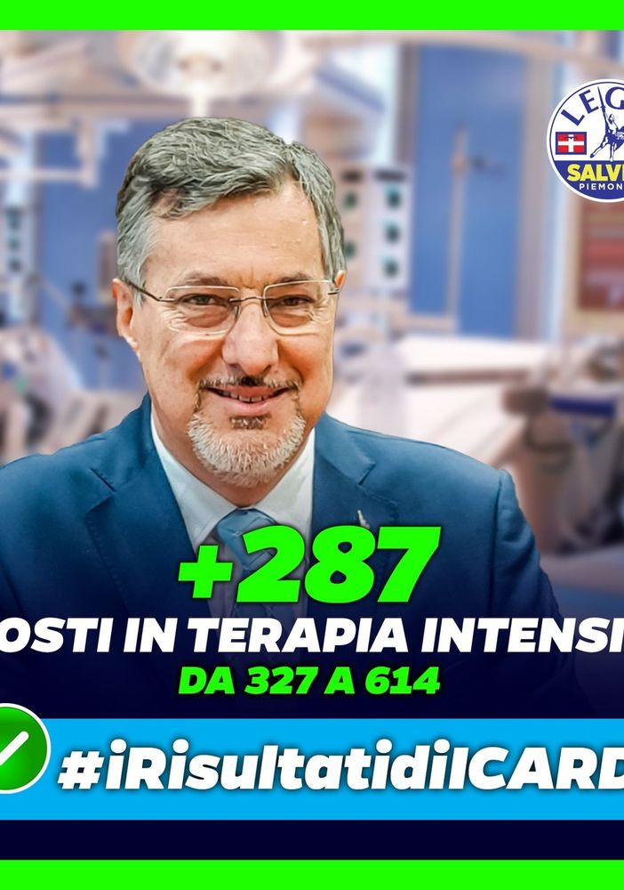 Regione, la Lega lancia #irisultatidiIcardi: &quot;Una campagna social per spiegare quanto abbiamo fatto contro il Covid 19&quot;