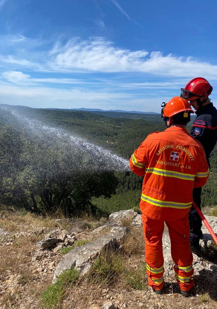 Rostagnol durante la sua missione in Francia