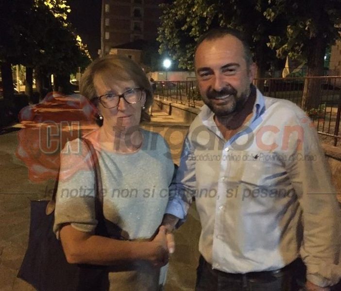 Barge Piera Comba e Ivo Beccaria dopo il voto del 2017