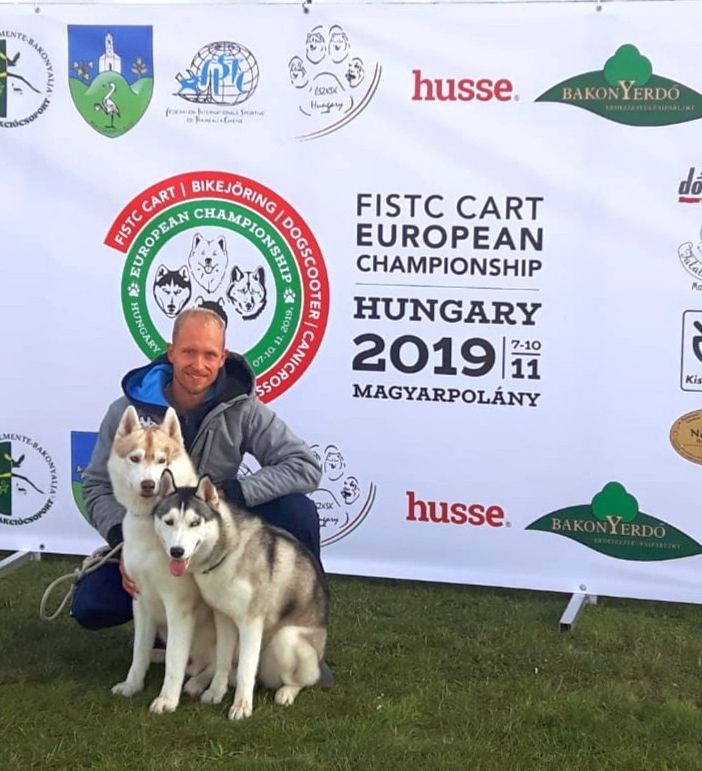 Il bibianese Vercellone e i suoi Siberian Husky al via oggi agli Europei