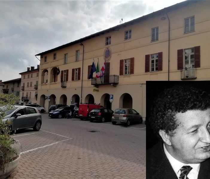 Il municipio di Bricherasio ed Edoardo Calleri di Sala