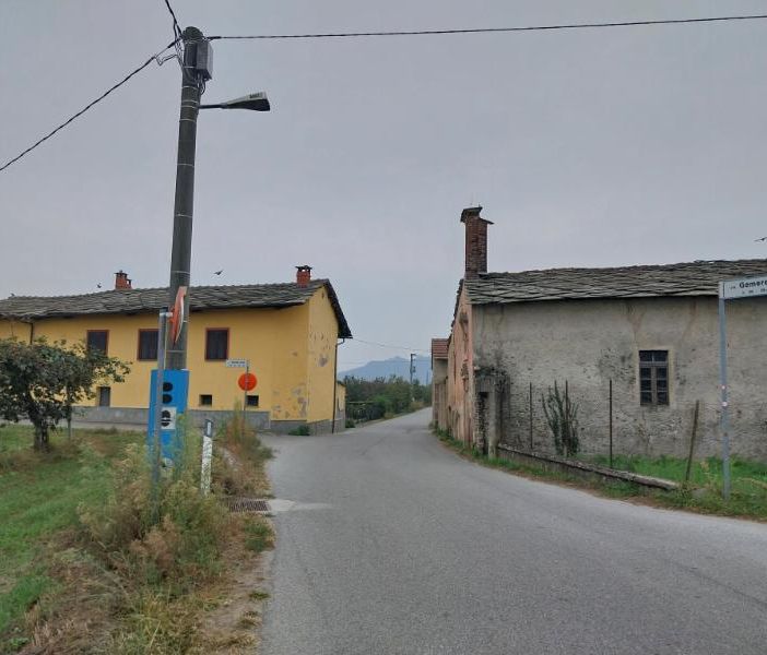 Il tratto di strada dove verranno realizzate le bande