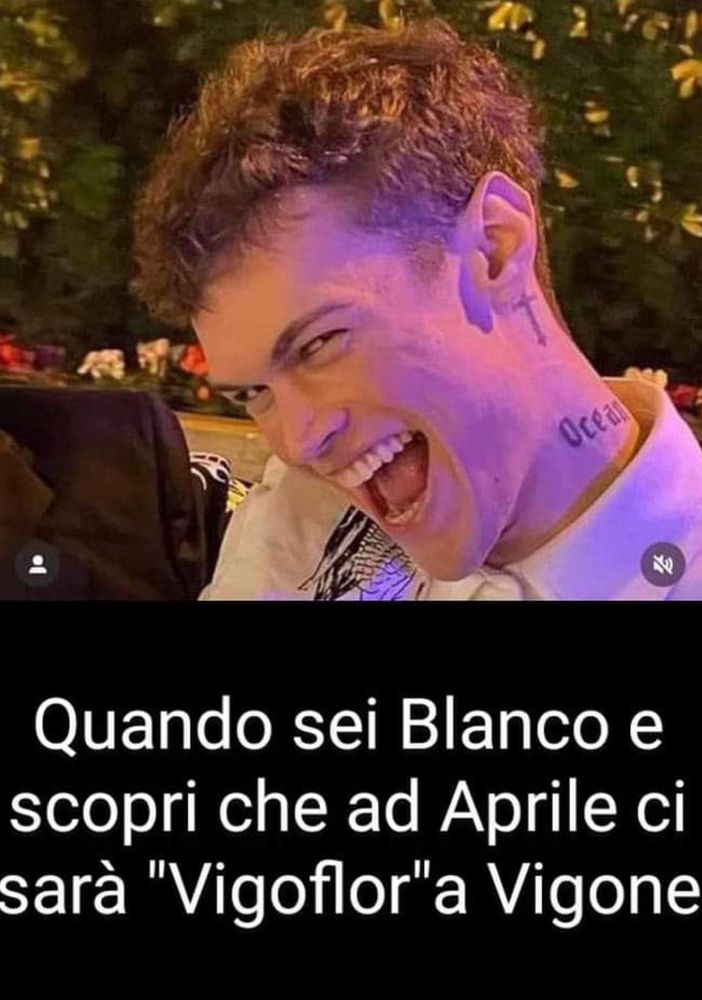 Blanco e le fiere dei fiori del Pinerolese: ‘sbocciano’ i meme