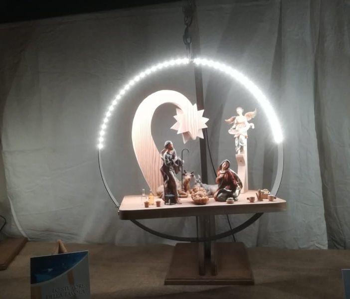 Uno dei presepi in mostra a Fenestrelle