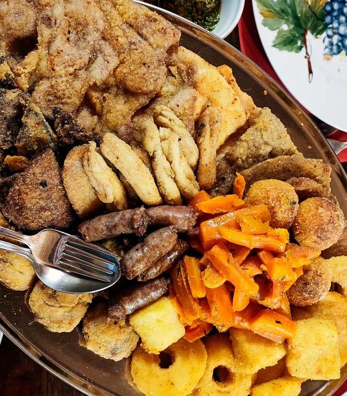 Fritto misto alla piemontese a pranzo di Ferragosto, al Wellington di Paesana