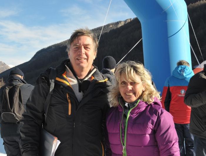 Gianni Pascal con Stefania Belmondo (foto di Massimo Bosco)