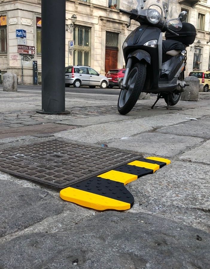 Uno dei progetti di Hackabilty: Micro Patch, una microrampa portatile stampata in 3d per le disconnessioni e le barriere stradali