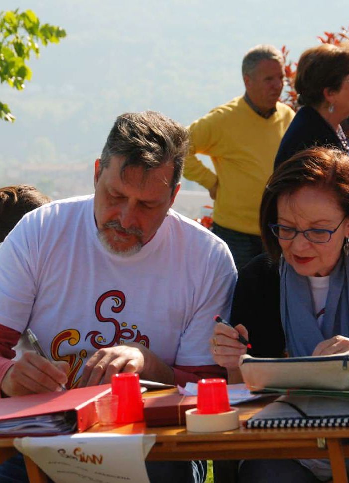 Tiziana Biolato a destra