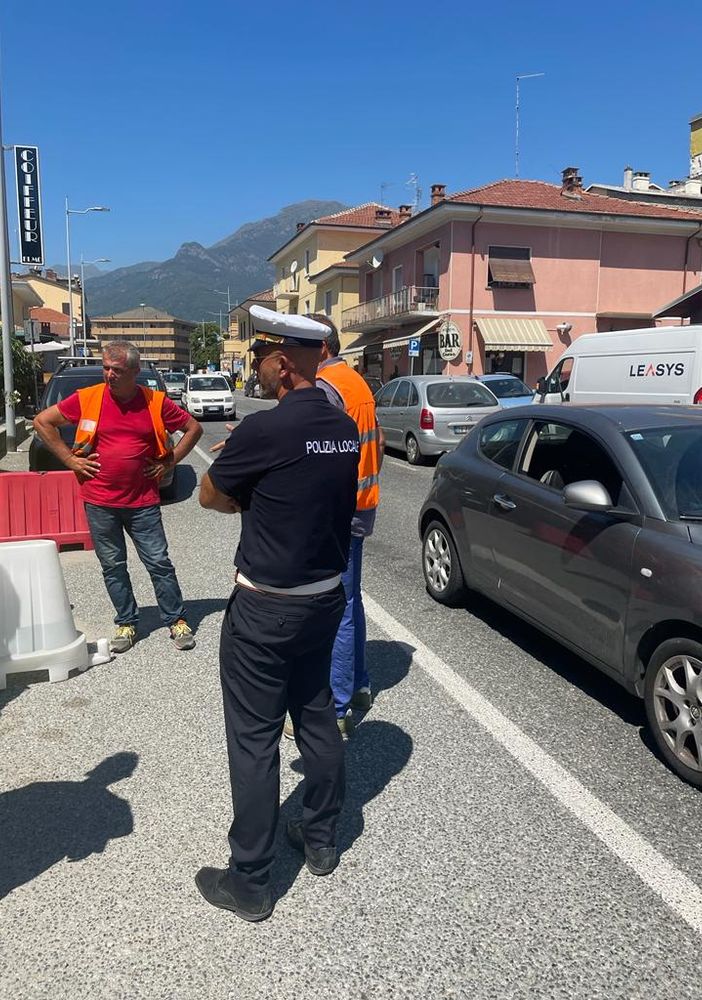 Il sopralluogo di ieri