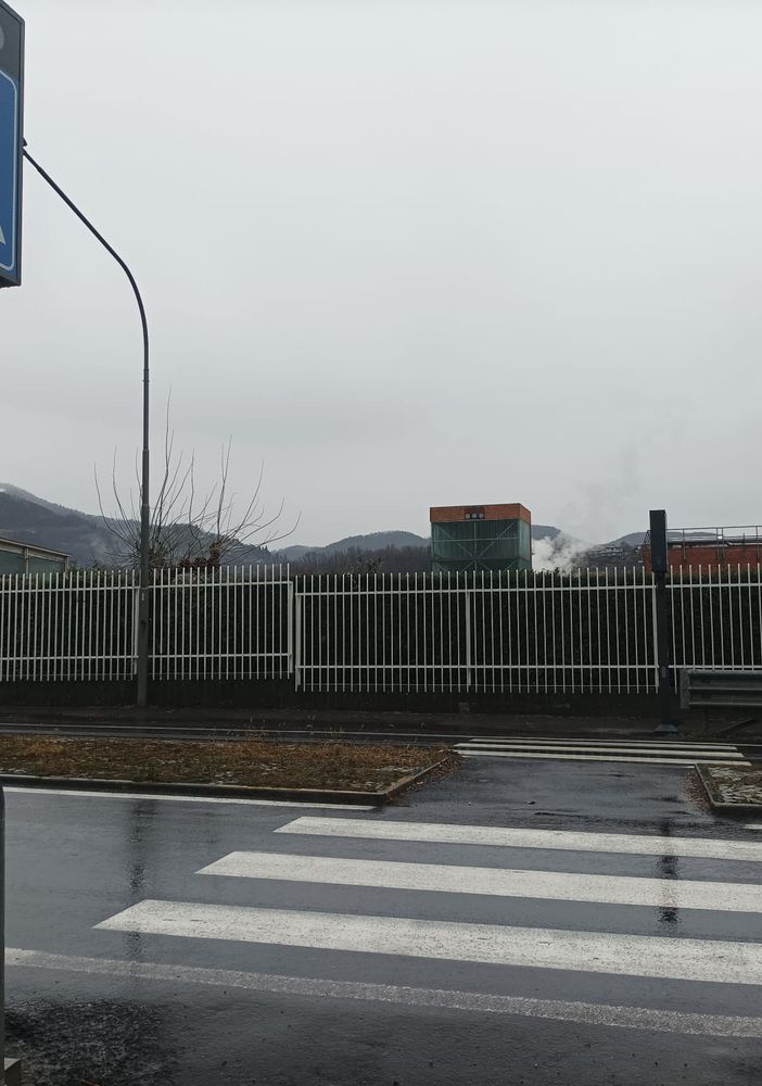 L’attraversamento con Pedone Smart di fronte alla Collins Aerospace