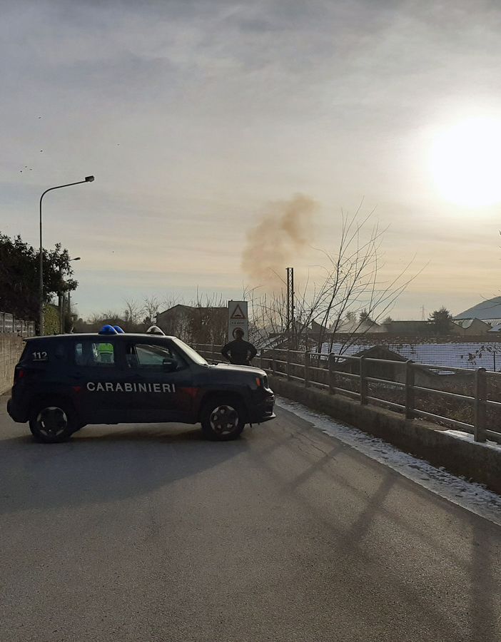 Serbatoio pensile abbattuto a Luserna San Giovanni