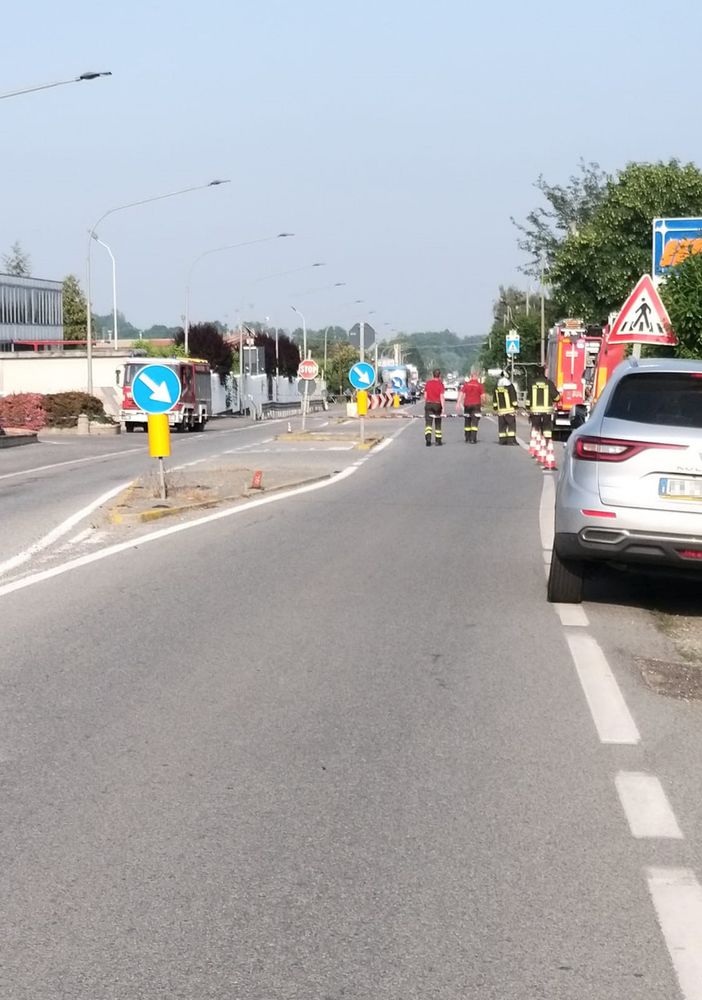 I vigili del fuoco al lavoro
