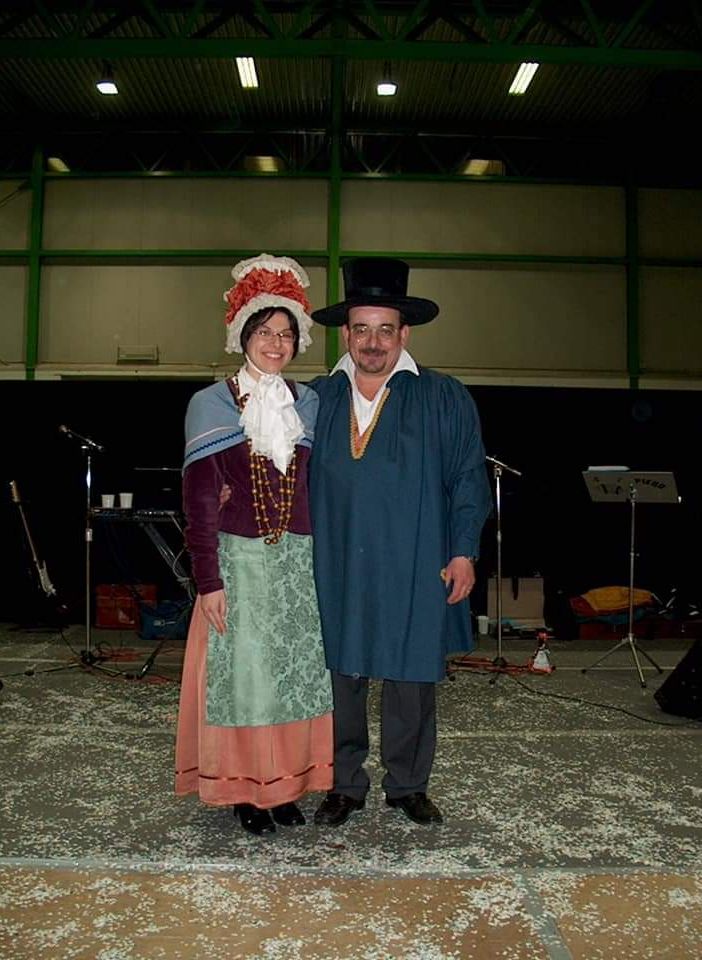 Mario Pelazza nei panni del Ranè con la figlia Roberta
