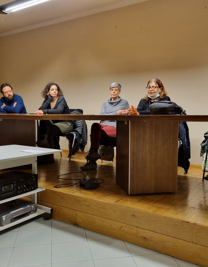 Da sinistra gli assessori Demuro e Difino, la sindaca Brussino, la direttrice Borghese e la vicesindaca Ferrari nell’incontro venerdì