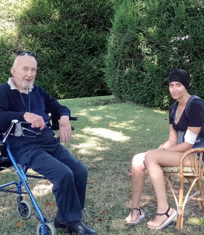 Gilda Cersosimo con don Antonio d’Osasco