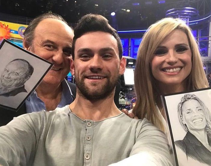 Avalis con Gerry Scotti e Michelle Hunziker