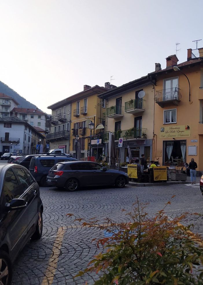 Piazza Marconi a Perosa Argentina