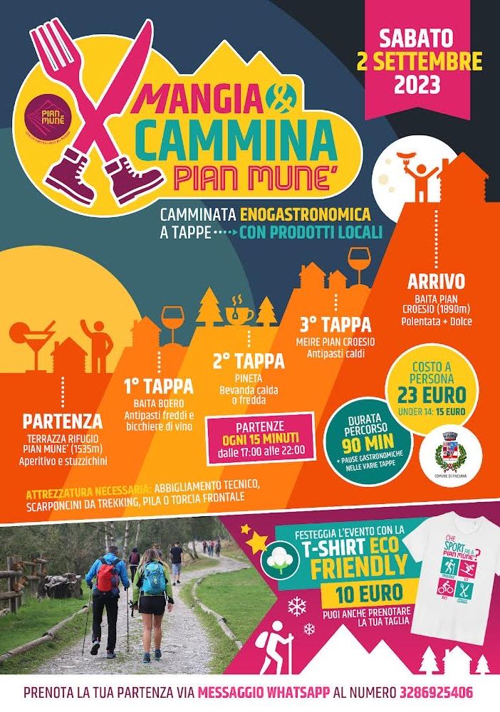 “Mangia e Cammina” edizione estiva a Pian Munè di Paesana