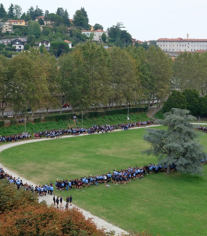 Il raduno in piazza d’Armi (foto di Davide Milanesi)