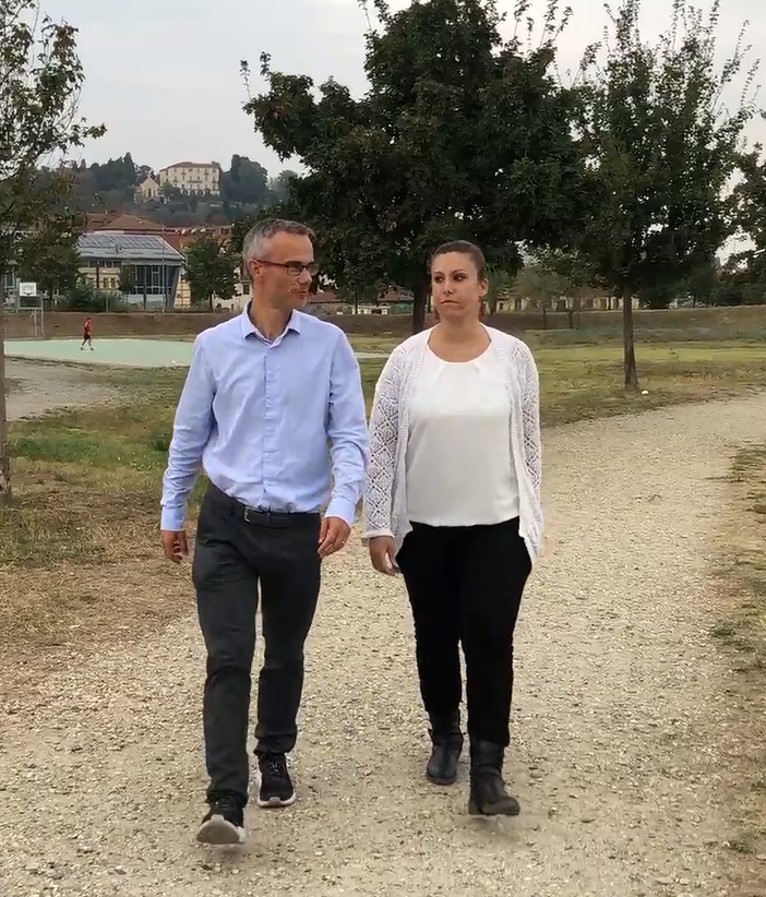 Giorgis e Ameduri (candidati Pd di Pinerolo)