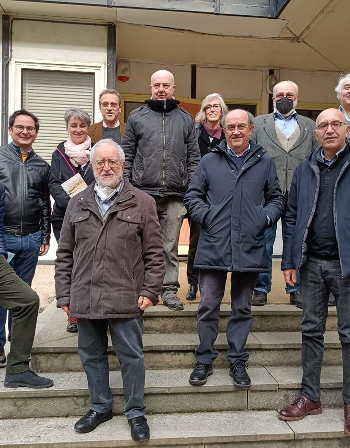 Il nuovo direttivo di Italia Nostra con l'uscente Bonansea e con il presidente dell'assemblea Seglie