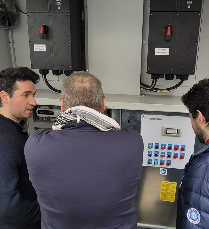 L’accensione dei compressori che segna la ripartenza del Palacurling