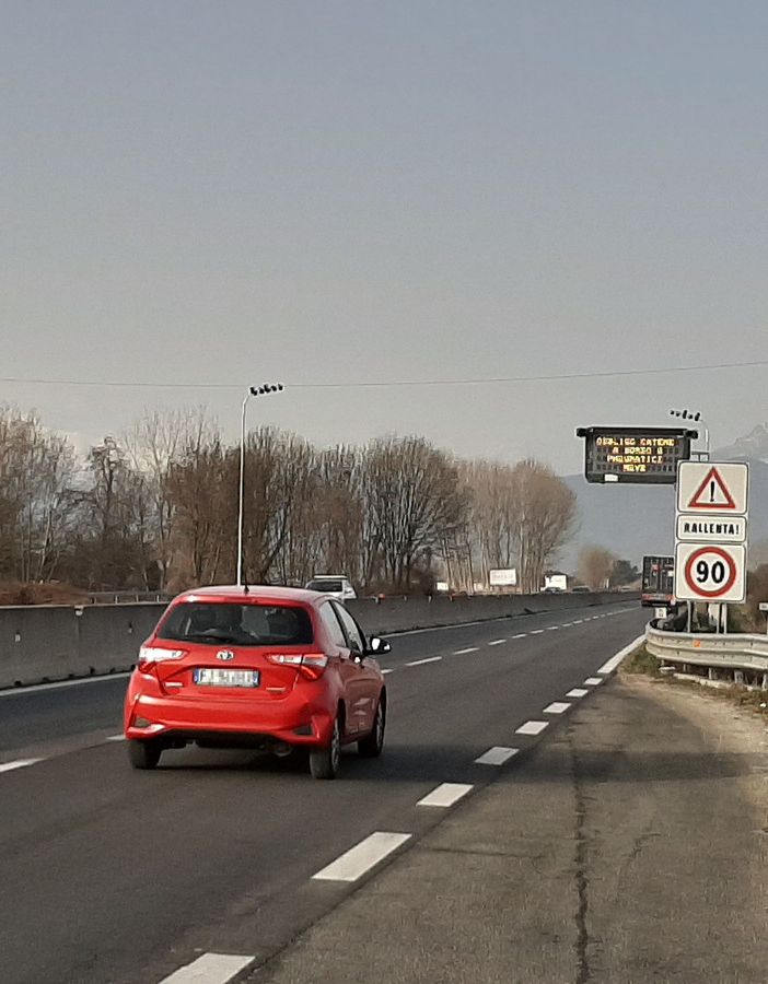 L’autovelox in Tangenziale a Pinerolo