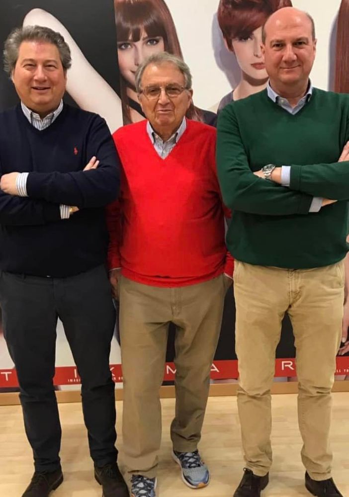 Da sinistra Paolo, Piero e Fabio Giordano