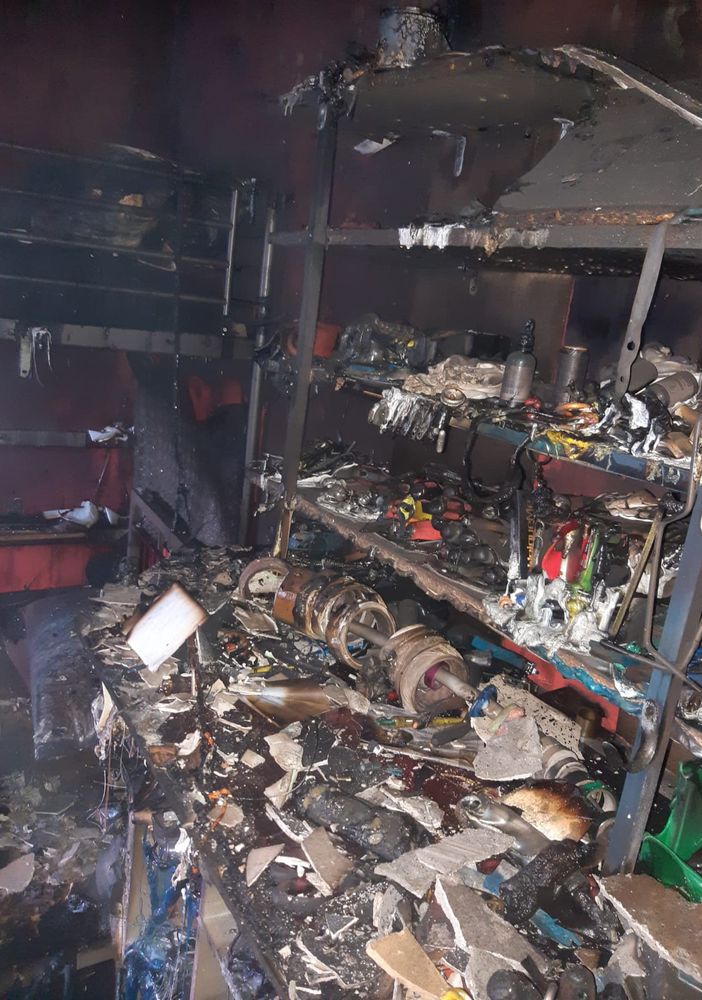 Incendio in via Saluzzo 101 a Pinerolo
