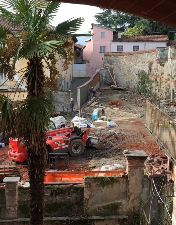 I lavori a Palazzo Acaja
