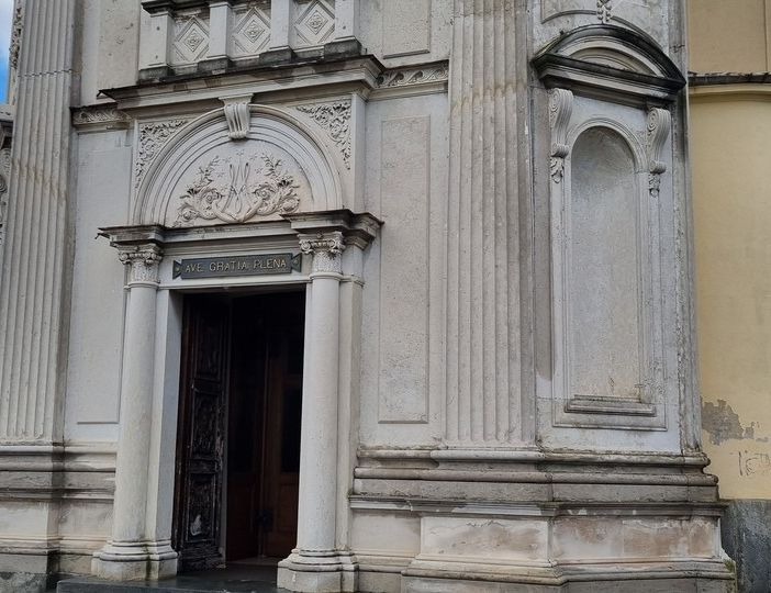 Il santuario Madonna delle Grazie, uno dei luoghi cari a Lina Fritschi, cui è dedicata la passeggiata