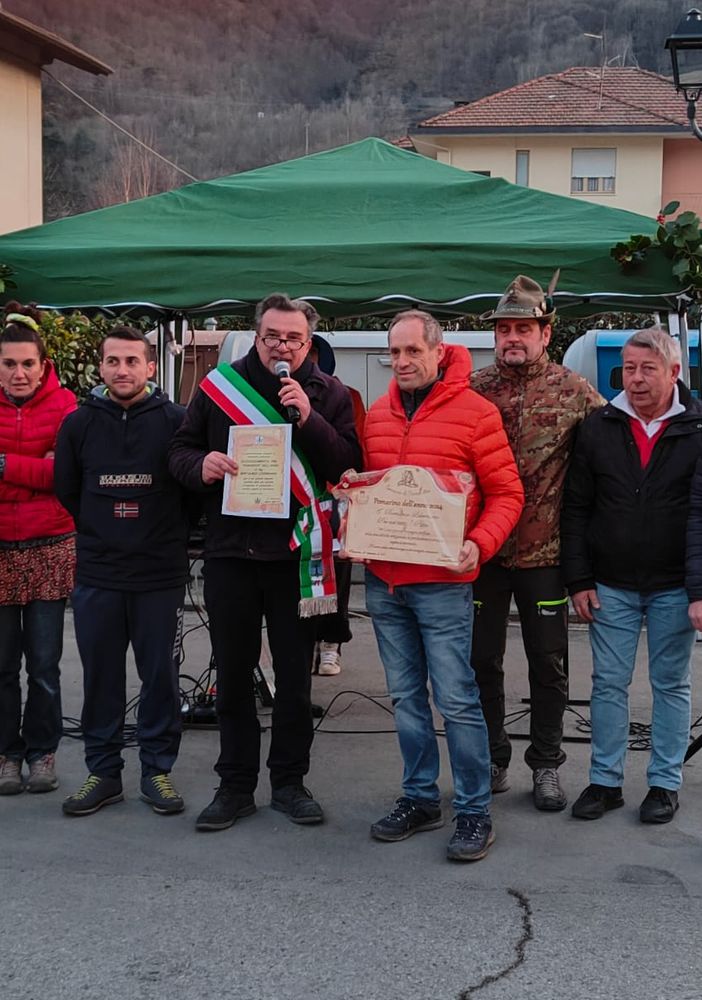 La premiazione di Lidermano Bertalmio