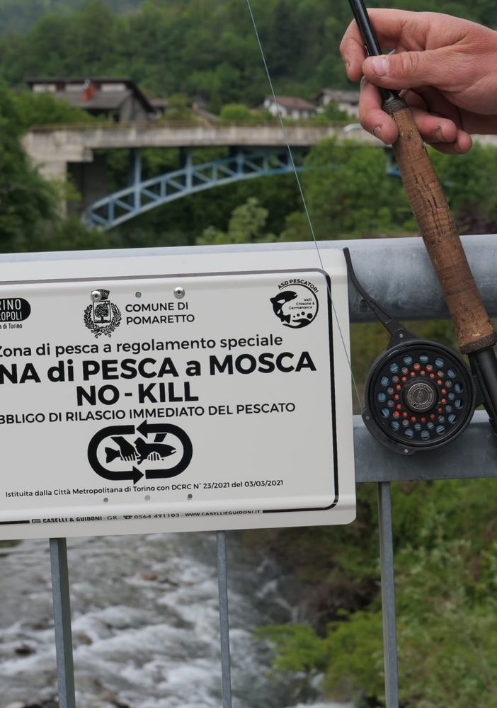 Pesca No Kill nel torrente Germanasca