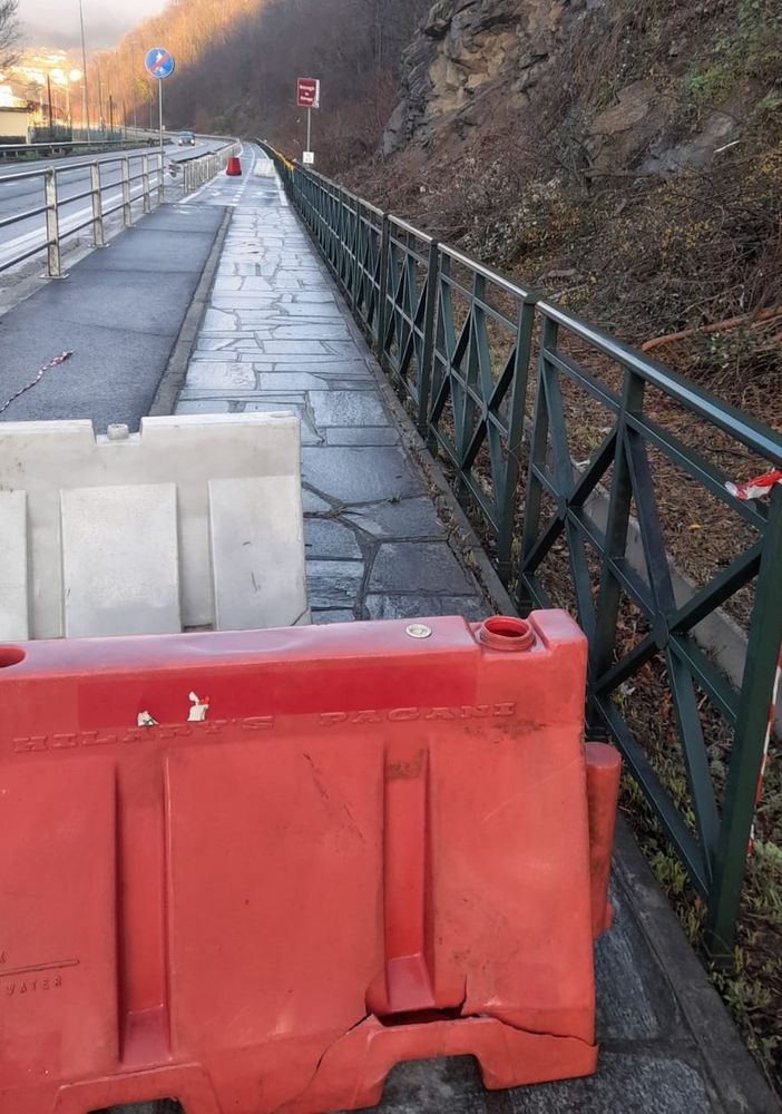 Porte: lavori di messa in sicurezza del versante sopra la ciclabile