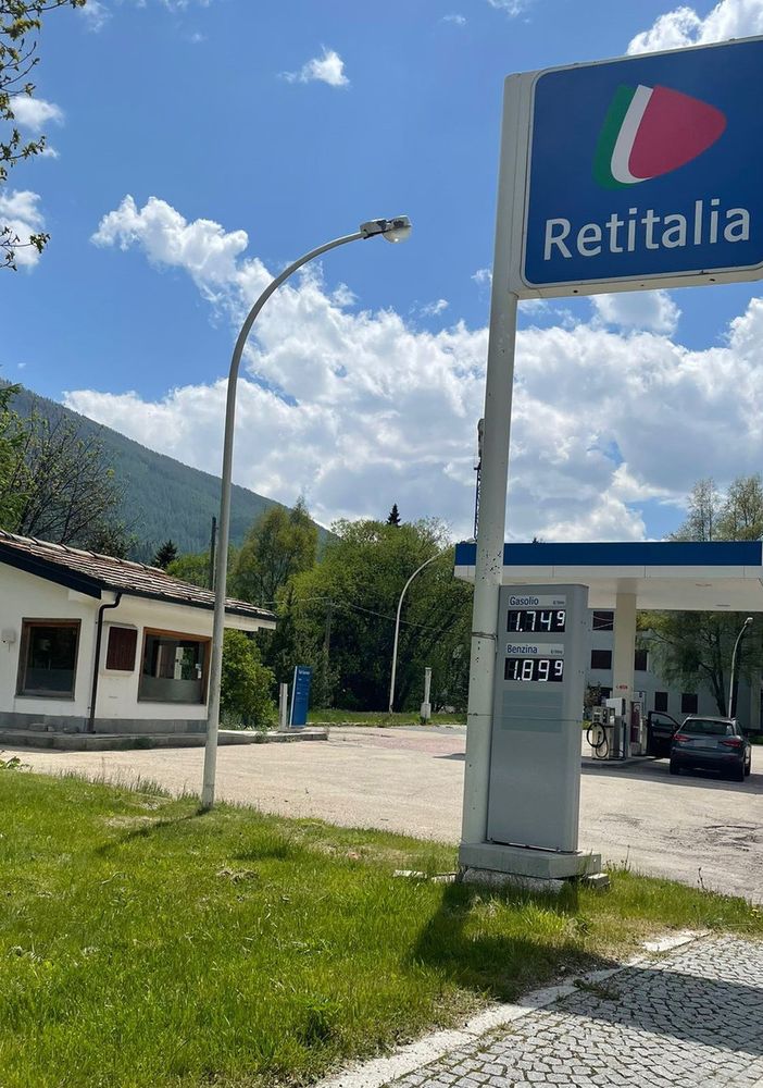 Il distributore di Pragelato