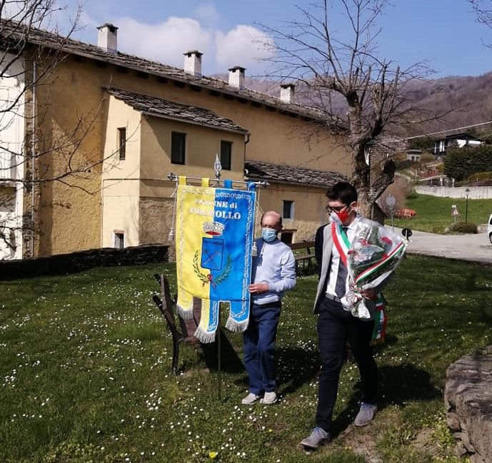 Renzo Costantin, sindaco di Pramollo (a destra)
