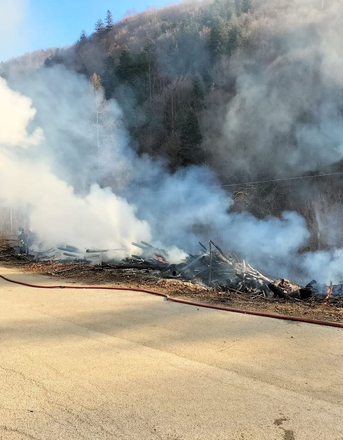 I vigili del fuoco in azione