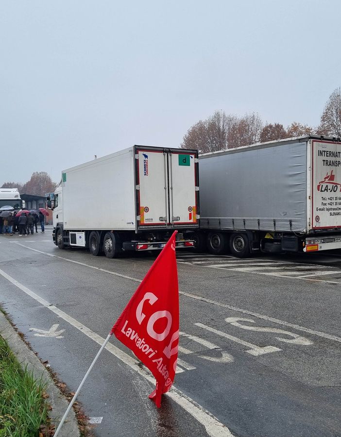 La protesta di stamattina