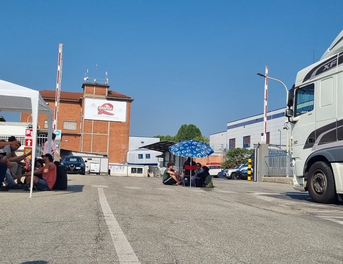 Il picchetto di stamattina