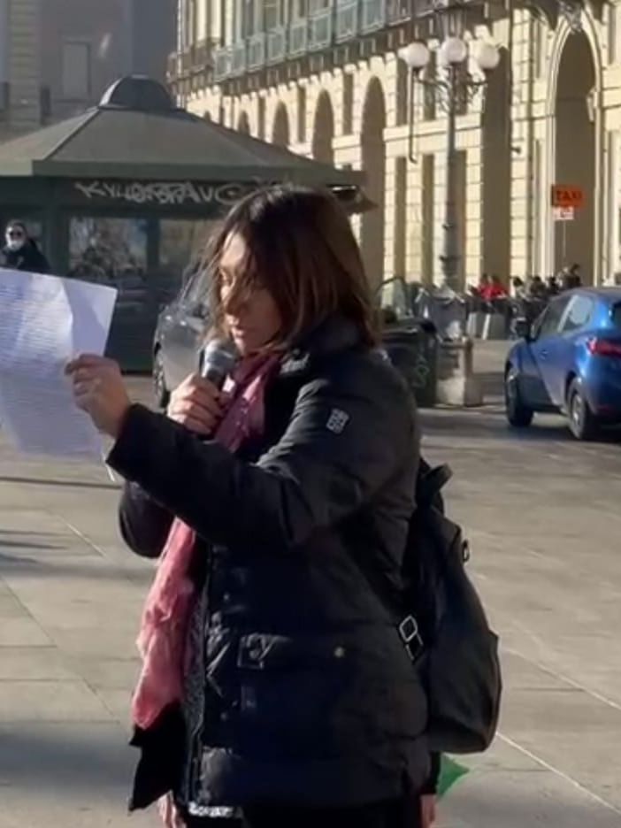 Anastasia De Vito in piazza Castello
