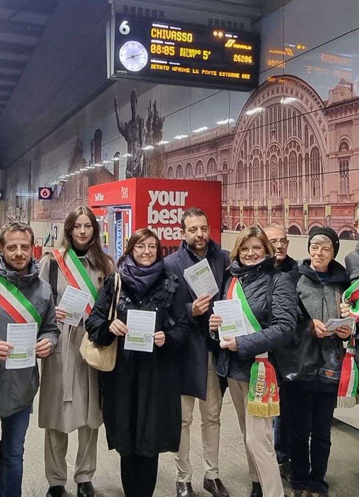 La delegazione all’arrivo