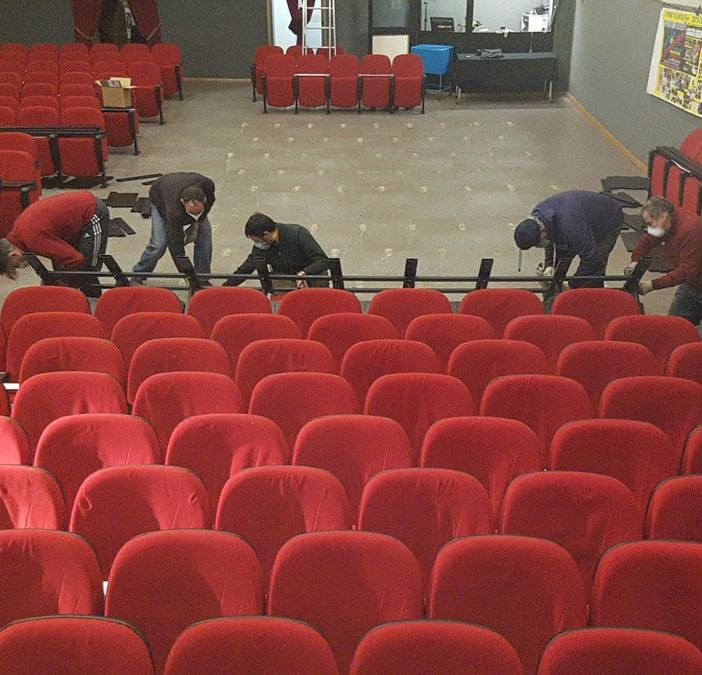 Teatro del Forte poltrone a rotelle