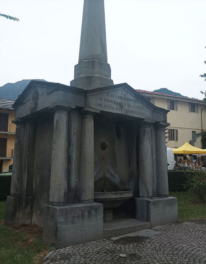 La fontana donata dal re ai torresi