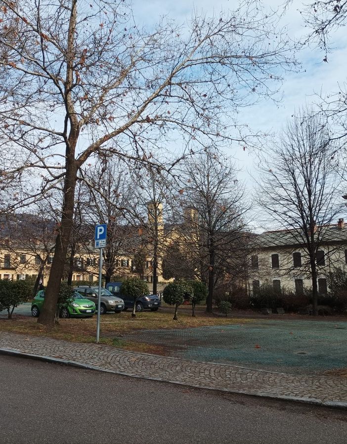 Il parcheggio di via Volta