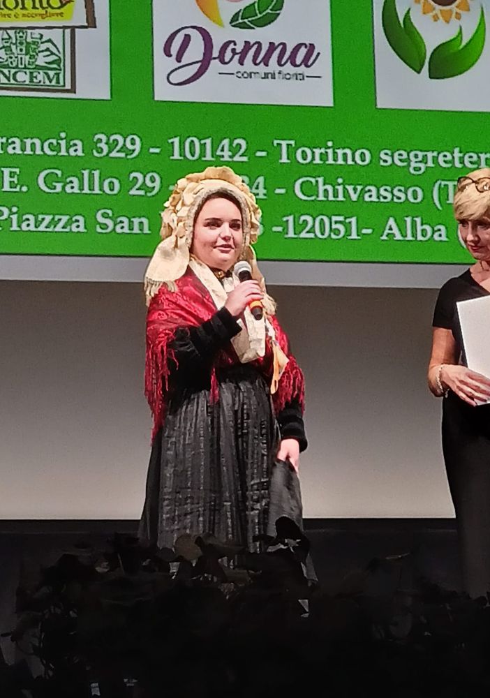 Melissa Abate Daga sul palco di Bologna