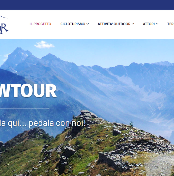 L'home page del portale di Upslowtour