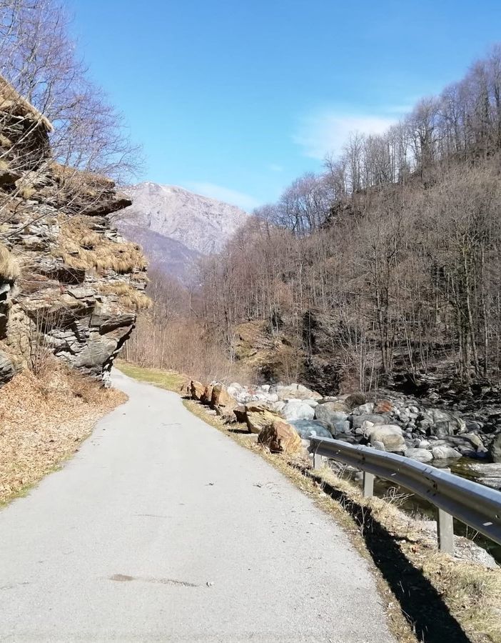 La strada della Comba Carbonieri