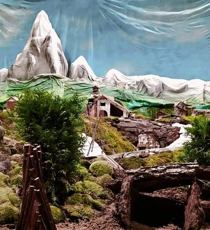 Uno scorcio del presepe di Vigone