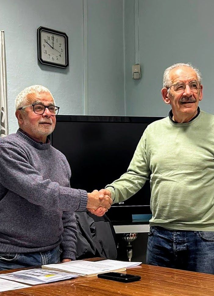 Il passaggio di consegne tra Giuseppe Galfione e Giancarlo Brazzelli