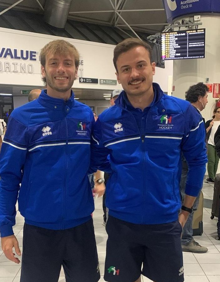 Alberto Ughetto e Andrea Dell'Anno con la tuta della nazionale